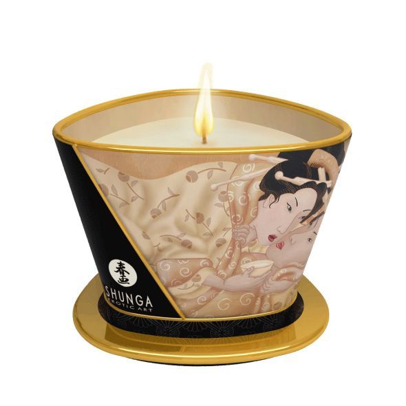 Масажна свічка Shunga  Vanilla Fetish (170 мл) з афродизіаками