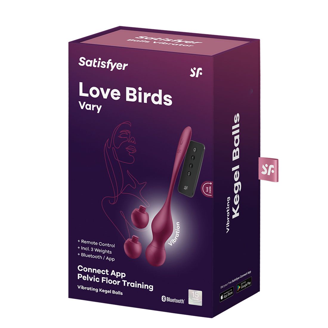 фото Смарт-вагінальні кульки з вібрацією Satisfyer Love Birds Vary Connect App