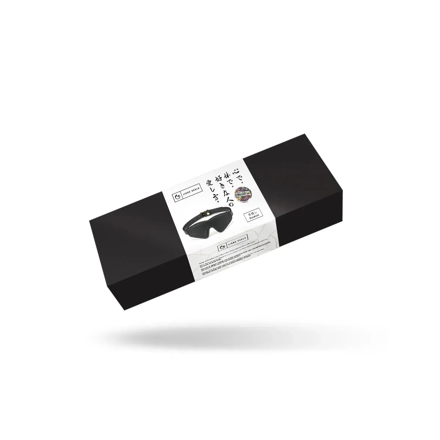 фото Маска на очі Liebe Seele Black Organosilicon Blindfold, екошкіра