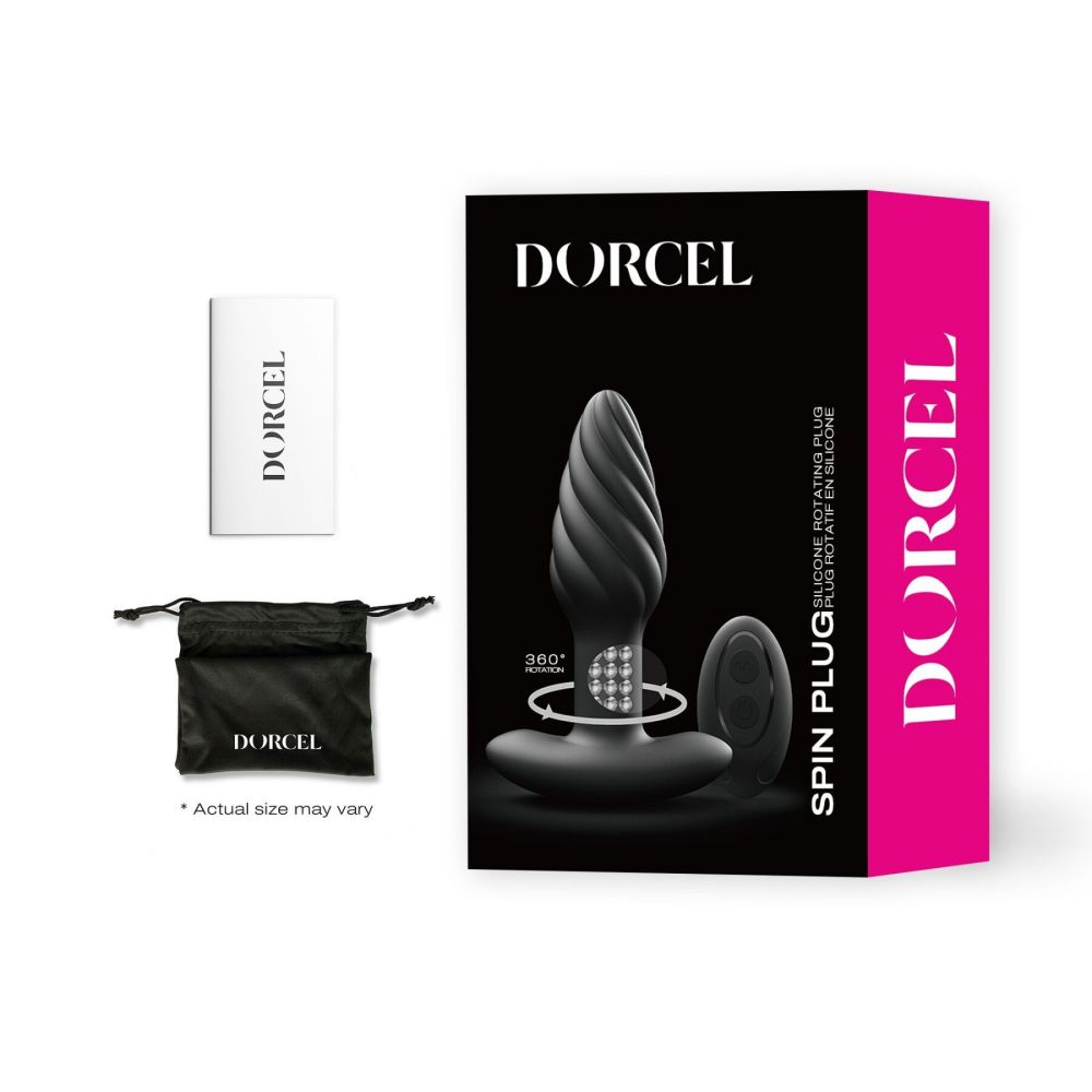 фото Анальна пробка з перлинним масажем Dorcel Spin Plug, макс. діам. 3,8 см,