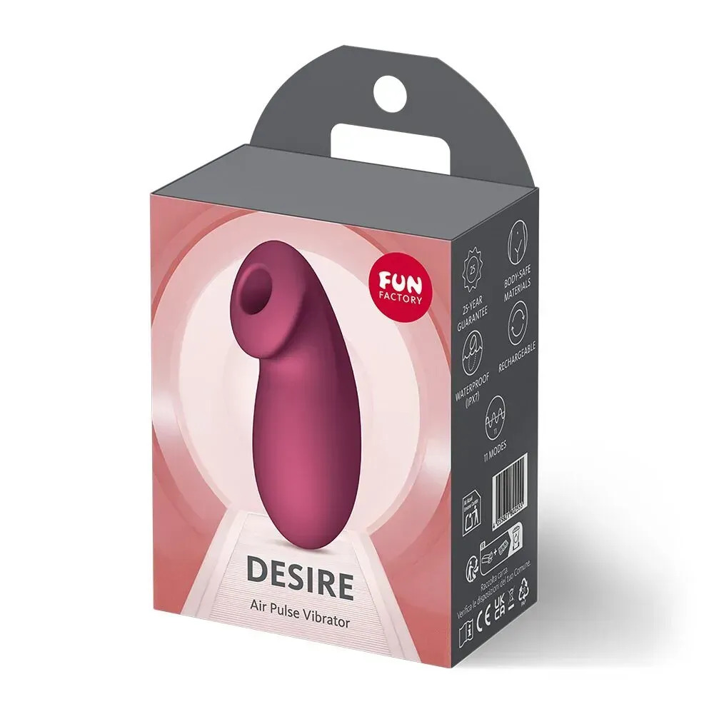 фото Вакуумний стимулятор Fun Factory Desire Wine Red, 11 режимів