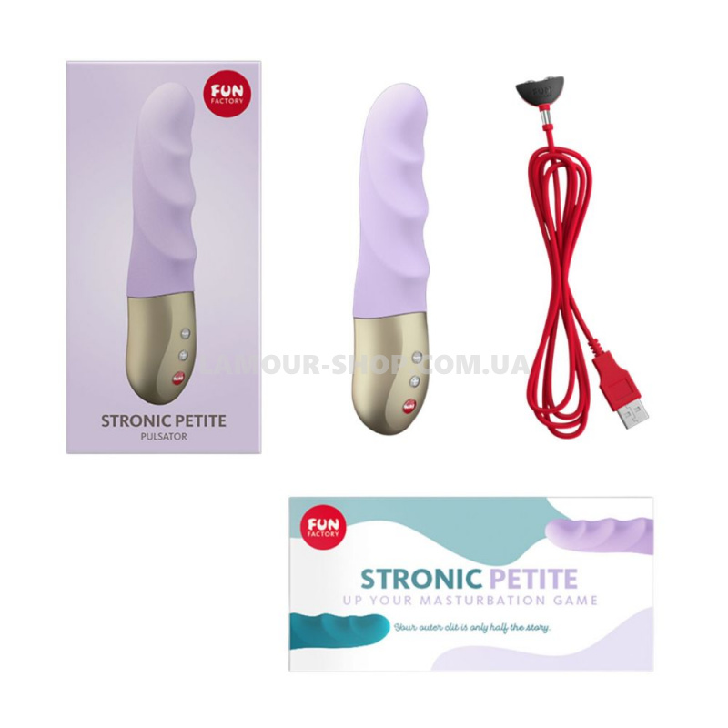 Fun Factory Мініпульсатор Fun Factory STRONIC PETITE pastel lilac, 8 режимів фото фото Мініпульсатор Fun Factory STRONIC PETITE pastel lilac, 8 режимів