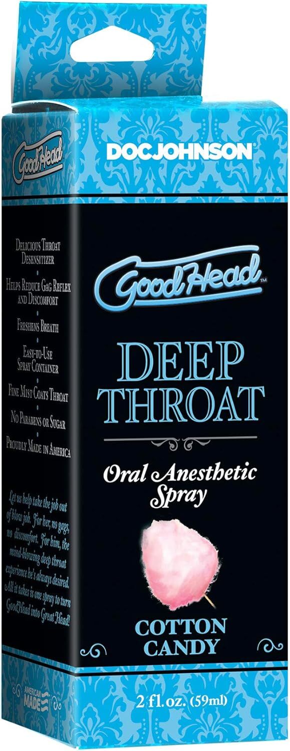 фото Спрей для мінету Doc Johnson GoodHead DeepThroat Spray - Cotton Candy 59 мл