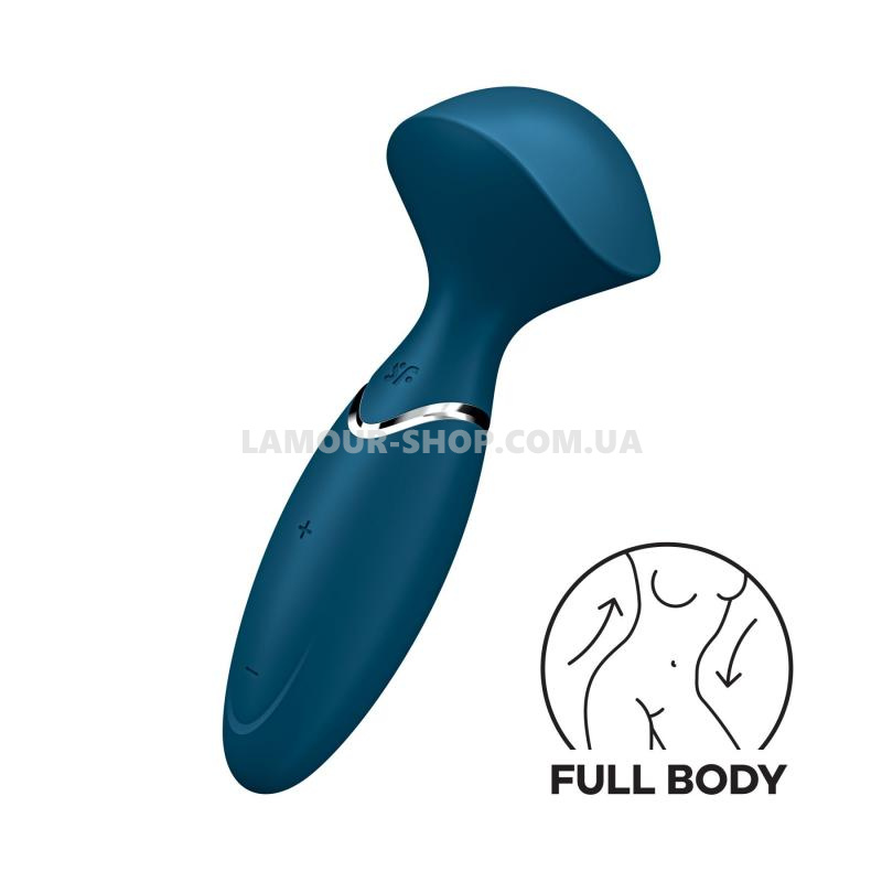 фото Вібромасажер Satisfyer Mini Wand-er Blue