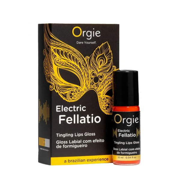 Блиск для губ  з ефектом вібрації Orgie Electric Fellatio Lips Gloss, 10 мл