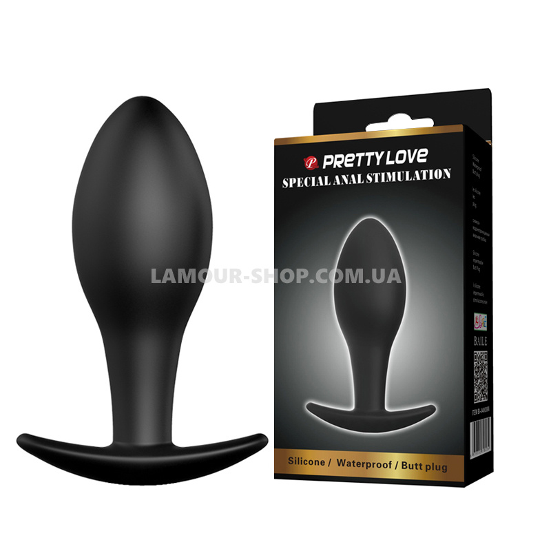 фото Анальная пробка Pretty Love Round Anal Butt Plug Black