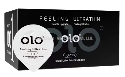Презерватив з гіалуроновою кислотою OLO - Feeling Ultrathin 1шт