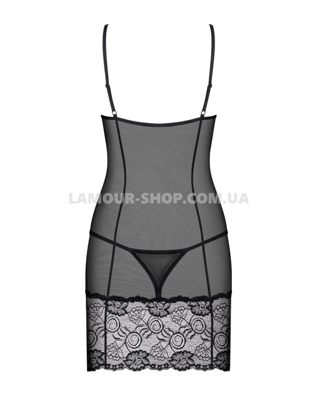 фото Сорочка  Obsessive Alluria chemise & thong S/M