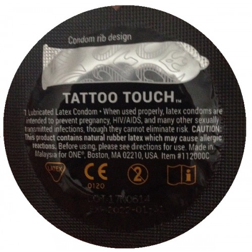 фото Презерватив Tattoo Touch (текстуровані унікальними ребрами)