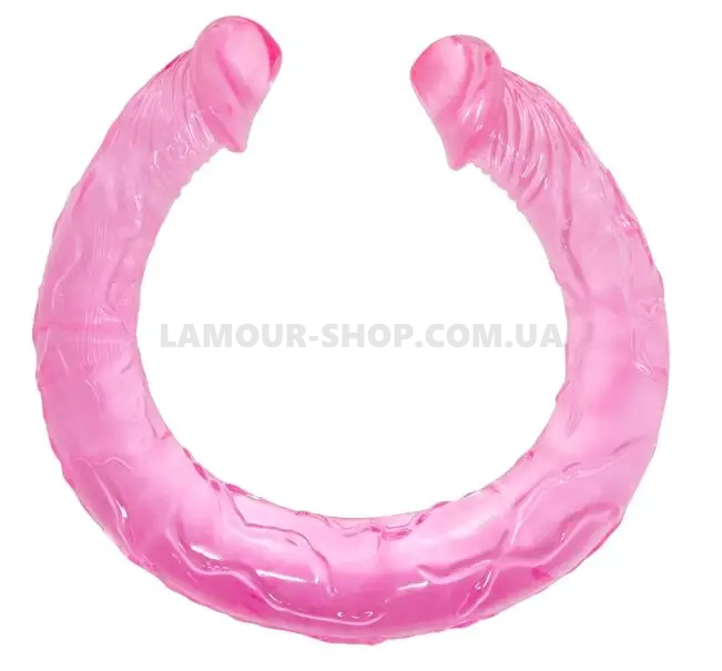 LyBaile Подвійний фалоімітатор "Double Dong" PINK фото фото Подвійний фалоімітатор "Double Dong" PINK