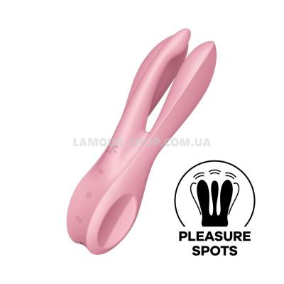 Кліторальний вібратор Satisfyer Threesome 1 Pink Кліторальний вібратор Satisfyer Threesome 1 Pink