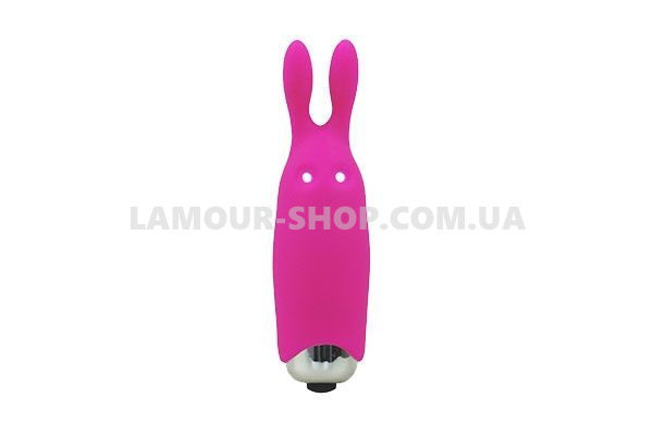 фото Вибропуля Adrien Lastic Pocket Vibe Rabbit Pink со стимулирующими ушками