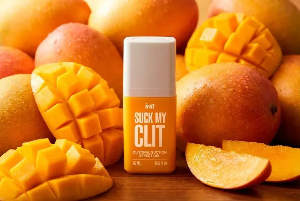 фото Смоктайзер для клітора Intt Suck My Clit Tropical Mango (15 мл), манго