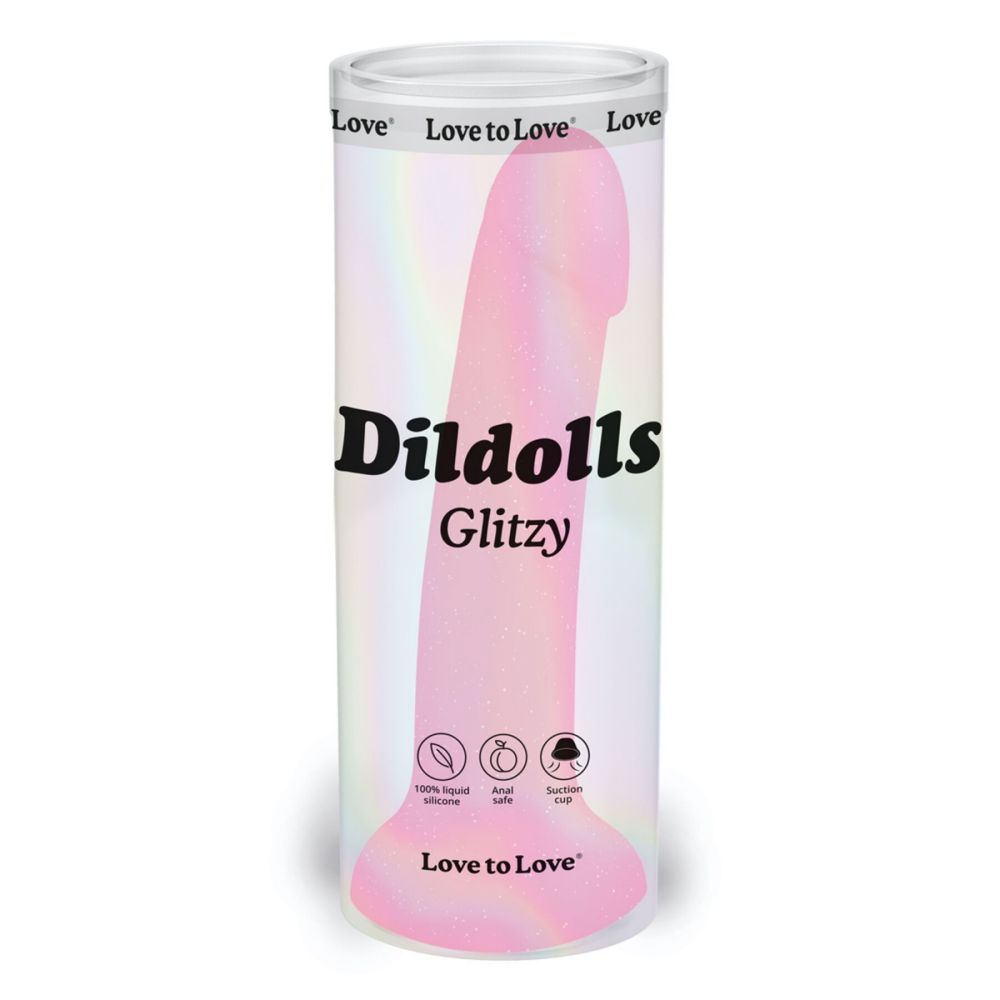фото Фалоімітатор з блискітками Love To Love DILDOLLS - GLITZY ультрам'який
