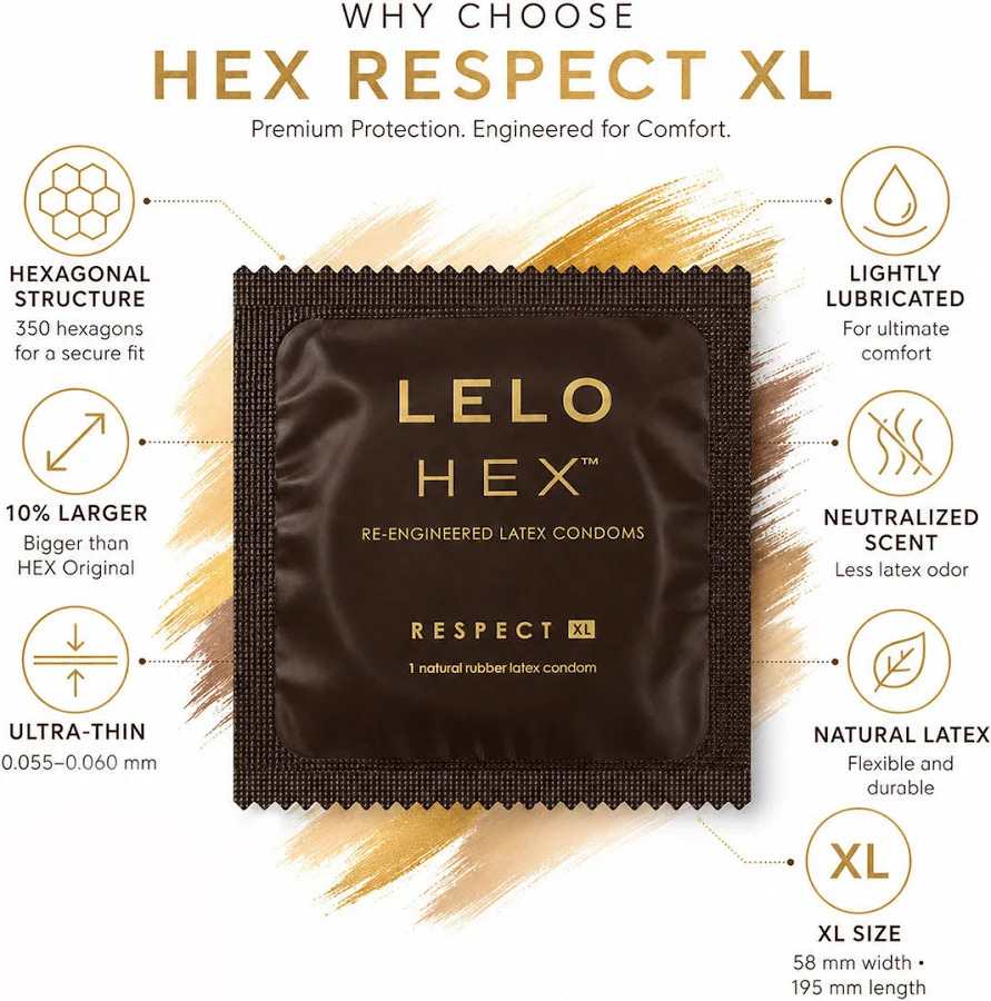 фото Презерватив LELO HEX Condoms Respect XL 