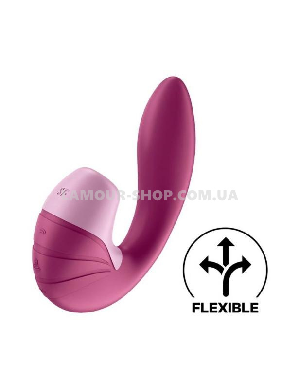 фото Вакуумный вибратор Satisfyer Supernova Berry, 2 положения ствола