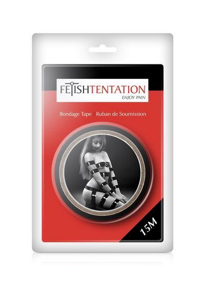 фото Скотч для бондажу Fetish Tentation Black (15м)