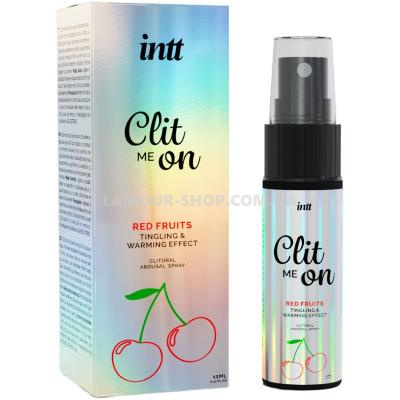 Збуджуючий спрей для клітора Intt Clit Me On Red Fruits Warming Effect 12 мл Збуджуючий спрей для клітора Intt Clit Me On Red Fruits Warming Effect 12 мл