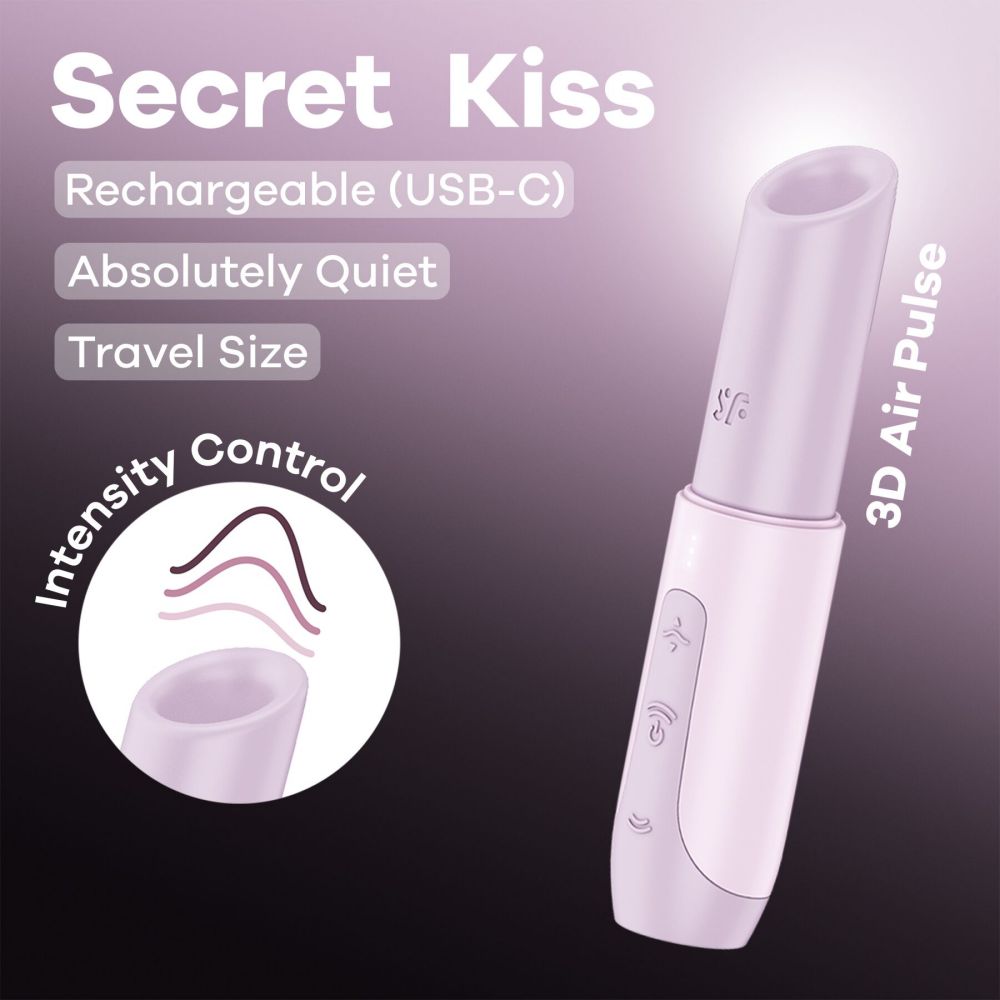 фото Вакуумний стимулятор Satisfyer Secret Kiss,технологія 3D Air Pulse, 30 реж