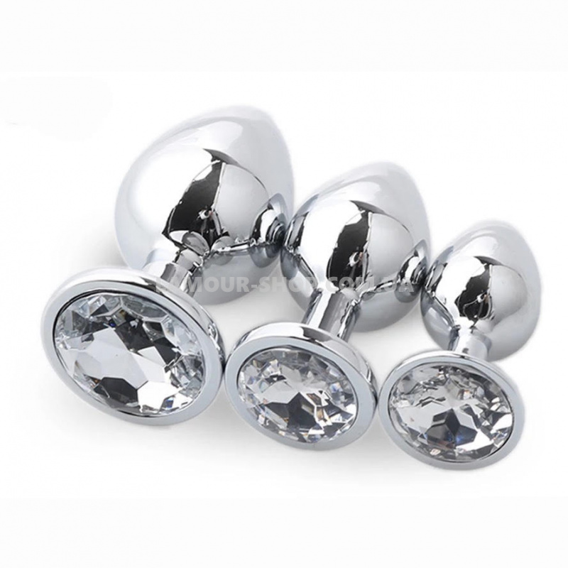 фото Анальная пробка c кристалом L