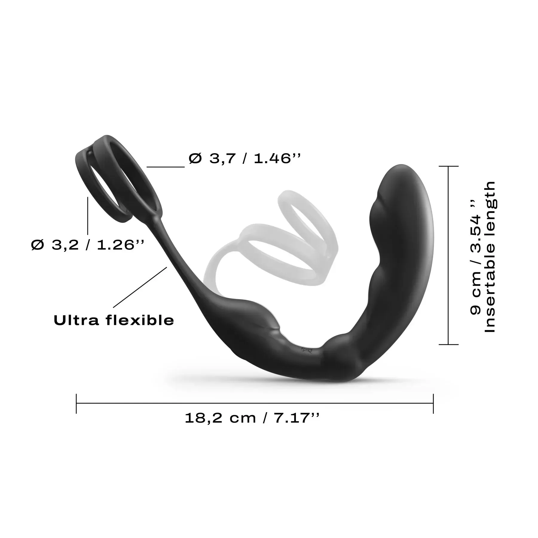 фото Масажер простати Dorcel P-Ring з ерекційним кільцем