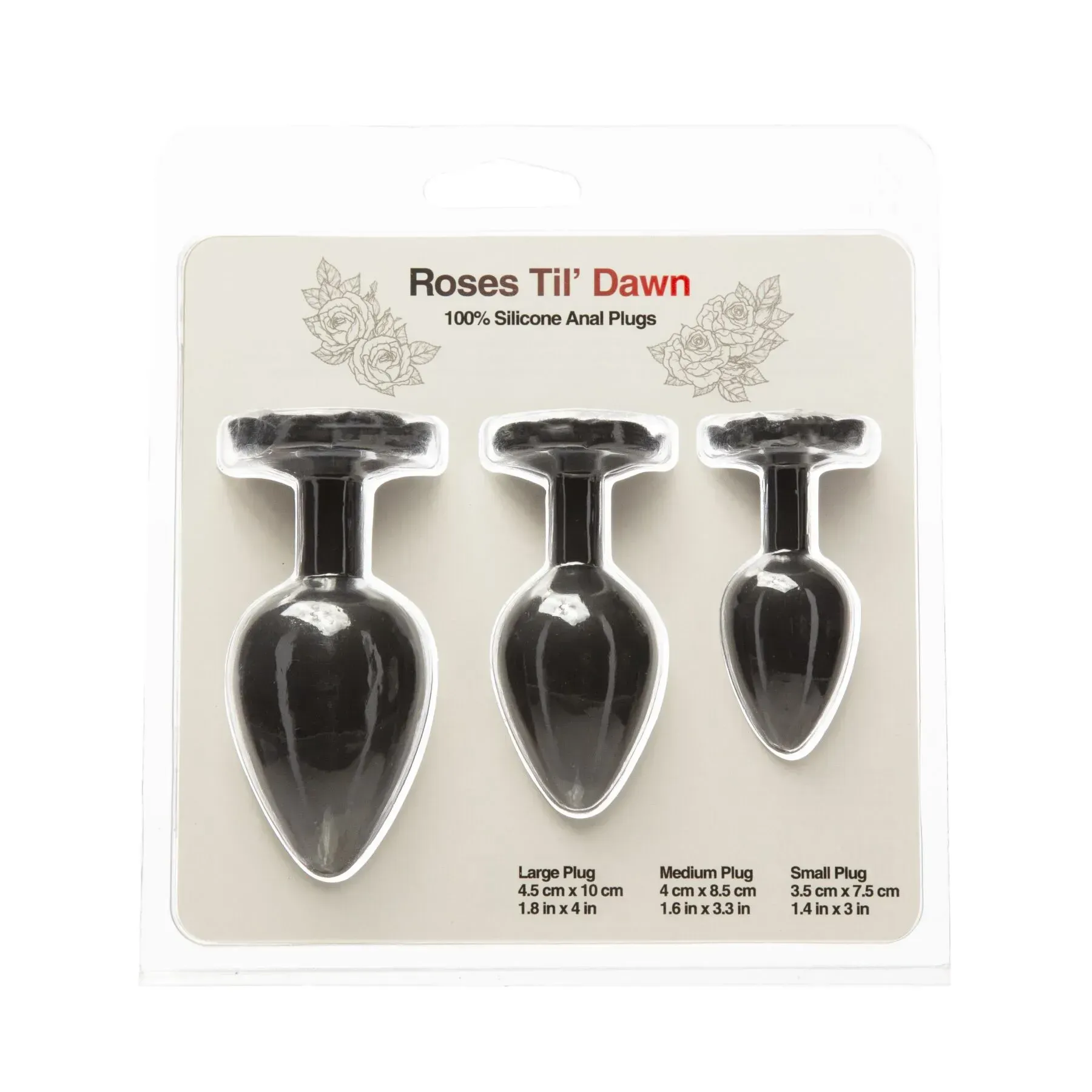 фото Набір анальних пробок BMS Roses Til’ Dawn Silicone Anal Plug Kit Starter 
