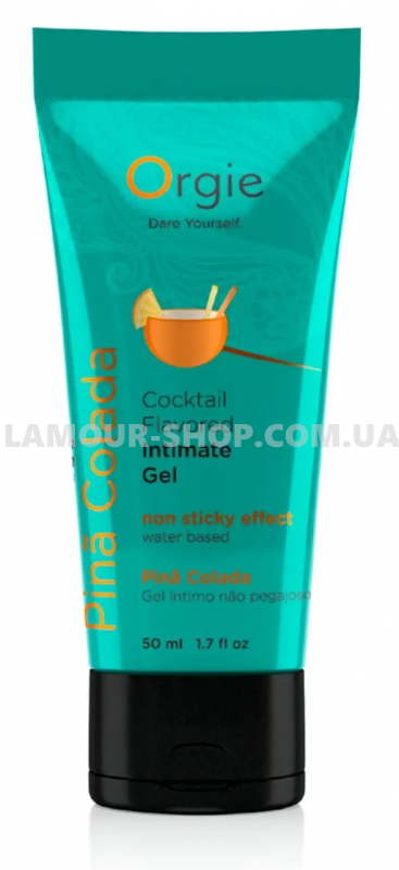 фото Оральний лубрикант Orgie Cocktail Flavored Intimate Gel - Pina Colada , 50 ml