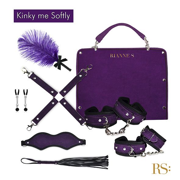 Подарунковий набір для BDSM RIANNE S — Kinky Me Softly Purple: 8 предметів