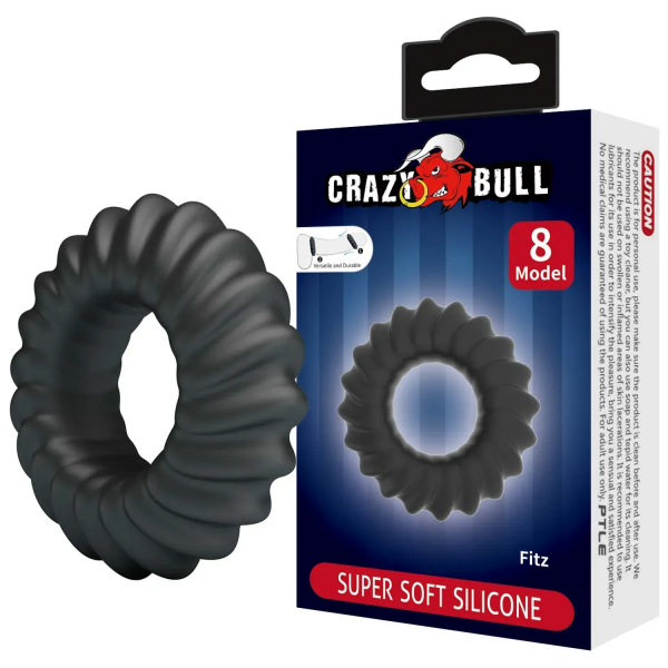 Ерекційне кільце Crazy Bull №8 - FITZ super soft silicone