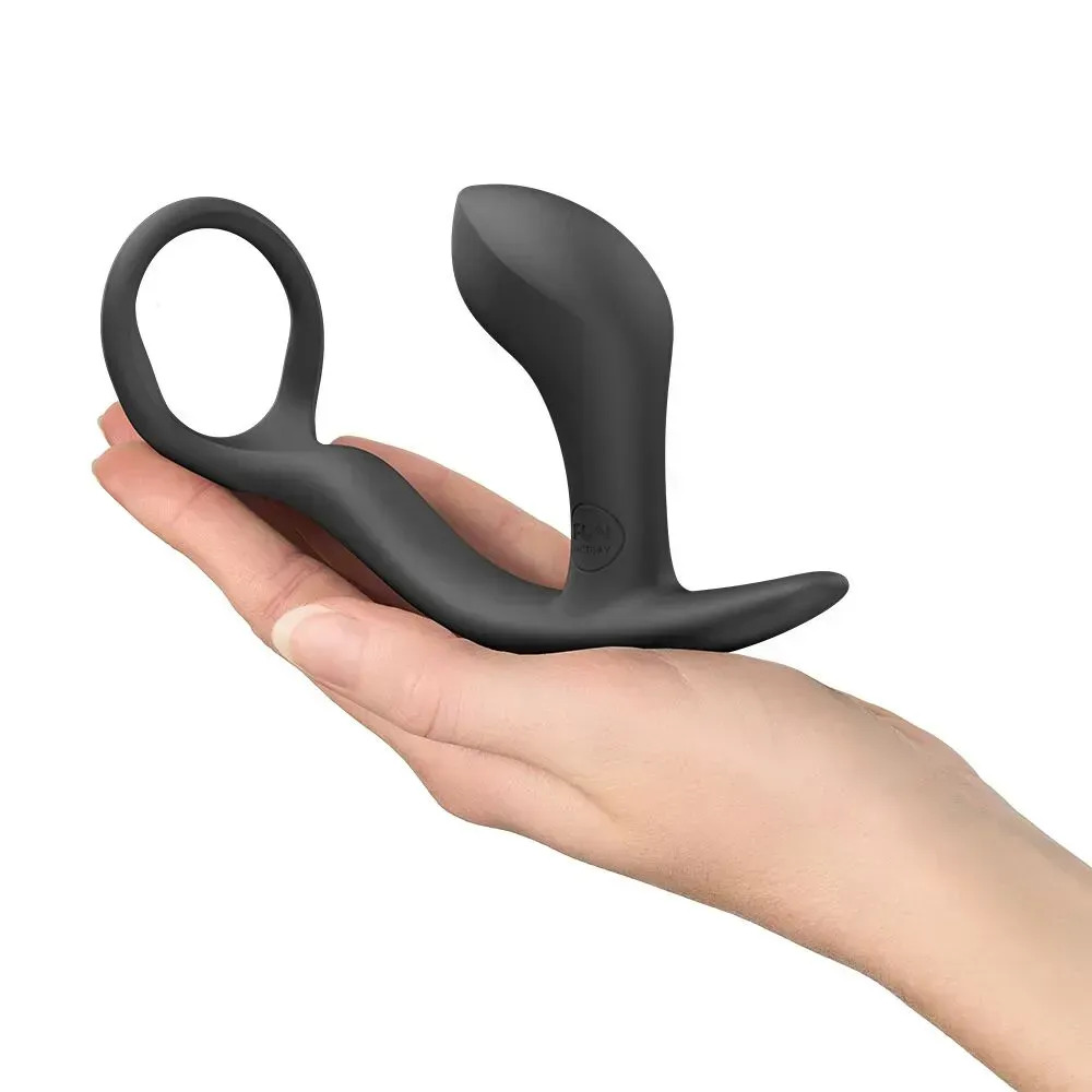 фото Анальна пробка з ерекційним кільцем Fun Factory BOOTIE RING Black