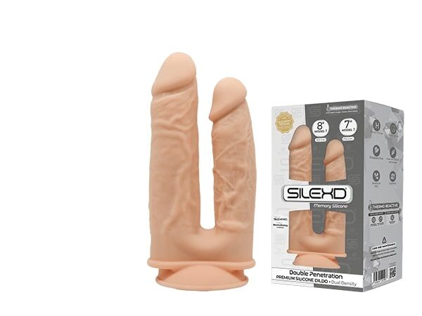 фото Фаллоимитатор двойной SilexD Double Gusto Flesh (Model 1 size 8" & 7")