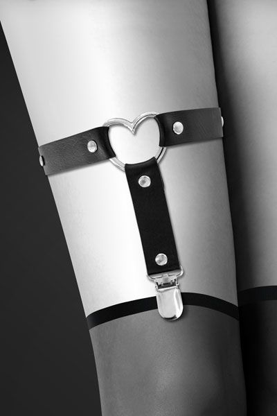 фото Гартер на ногу Bijoux Pour Toi - WITH HEART Black