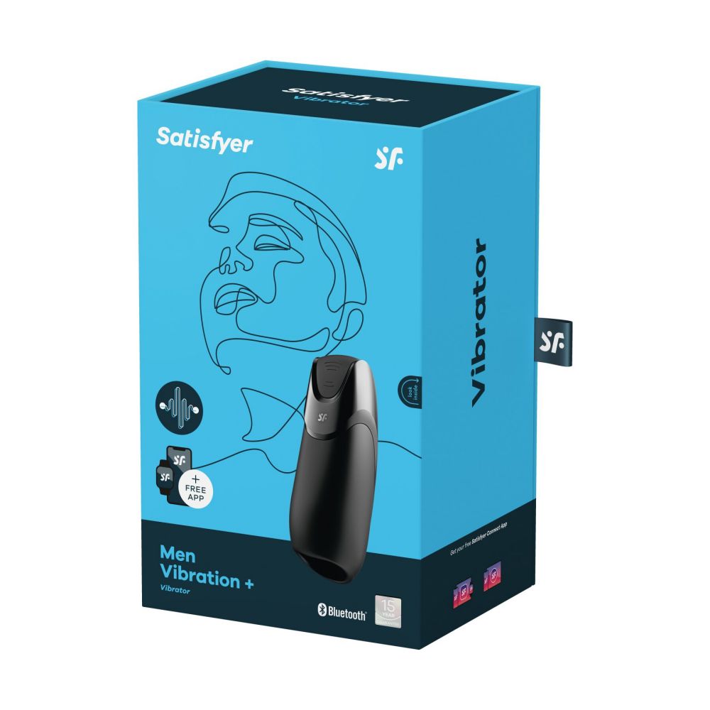 фото Смарт-мастурбатор з вібрацією Satisfyer Men Vibration+, 2 мотори, 14 режимів
