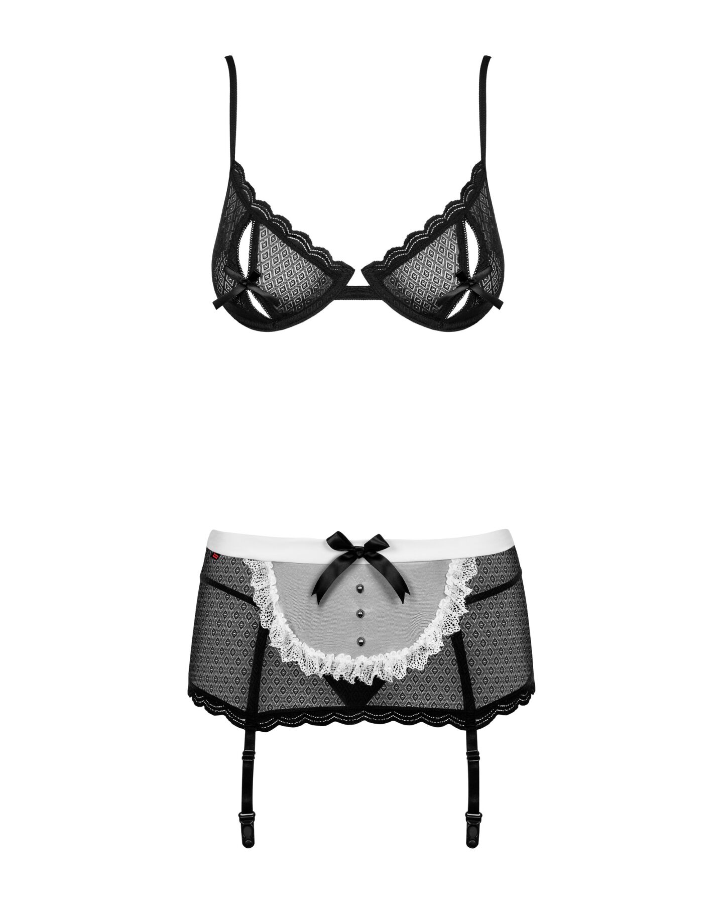 фото Рольовий костюм Obsessive Maidme set 5-pcs S/M Покоївка