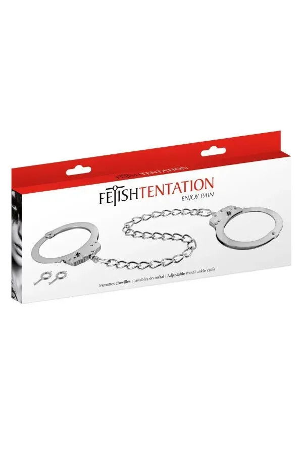 фото Металеві поножі  Fetish Tentation Adjustable metal ankle cuffs