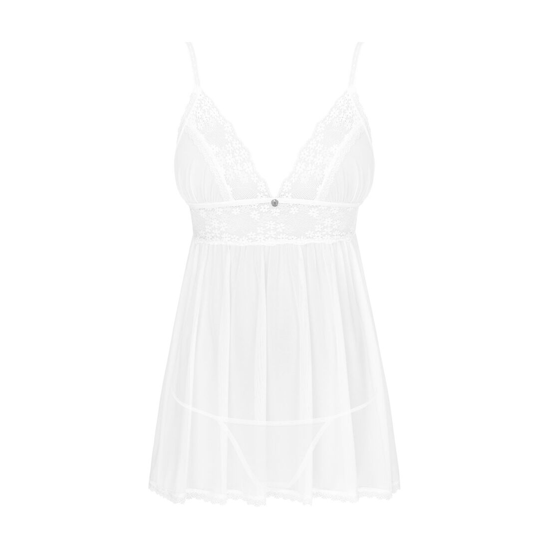 фото Пеньюар і трусики Obsessive Heavenlly babydoll & thong M/L