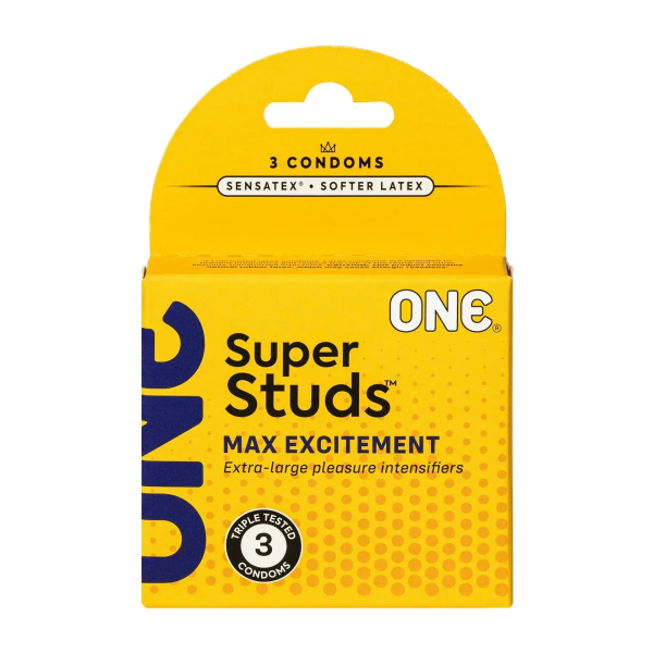Презерватив ONE Super Studs 3шт