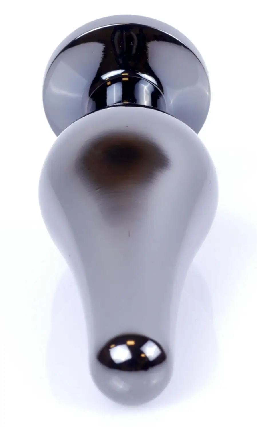 фото Анальна пробка Boss Series - Jewellery Dark Silver BUTT PLUG Red