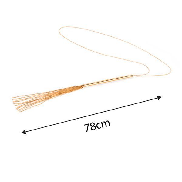 фото Цепочка плеть на шею Bijoux Indiscrets MAGNIFIQUE Necklace Whip - Gold