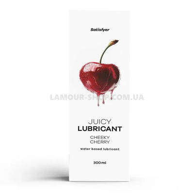 Лубрикант Satisfyer Juicy Lubricant Cheeky Cherry water based 300 мл Лубрикант Satisfyer Juicy Lubricant Cheeky Cherry water based 300 мл