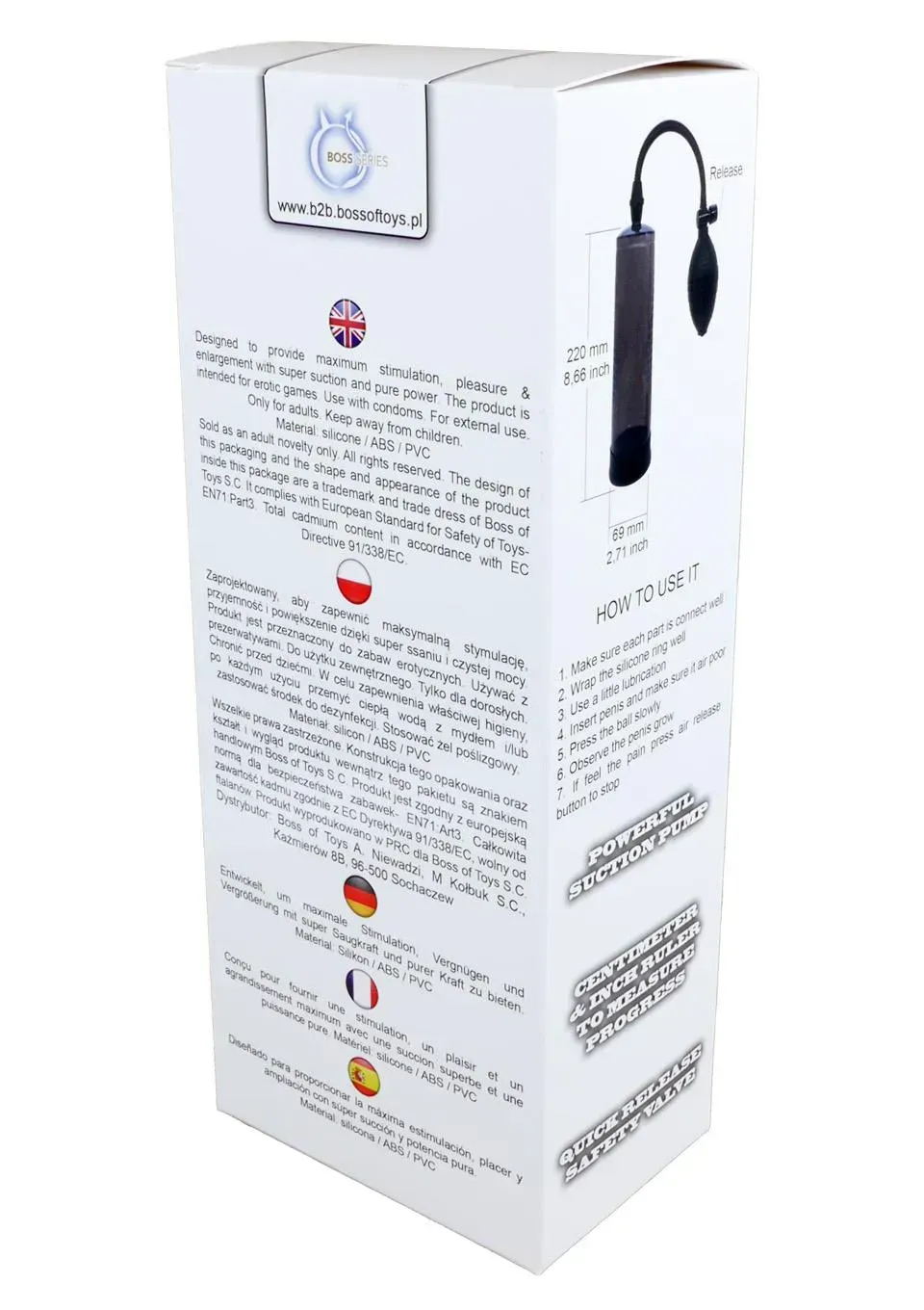 фото Вакуумна помпа Boss Series: Power pump - Black, 