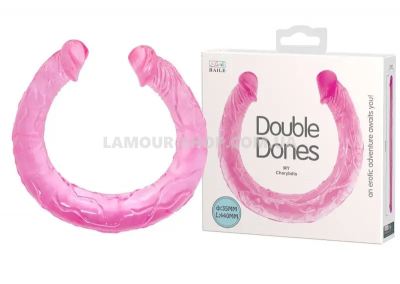 Подвійний фалоімітатор "Double Dong" PINK Подвійний фалоімітатор "Double Dong" PINK