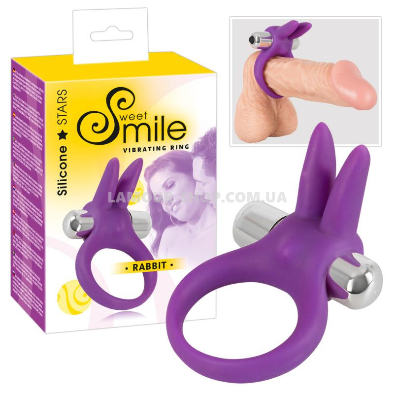 фото Ерекційне кільце - Sweet Smile Vibrating Cock Ring