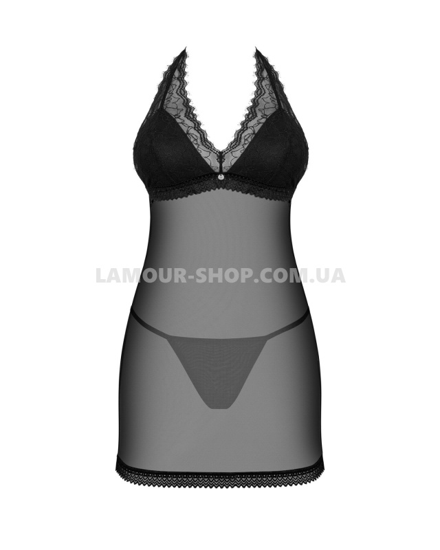 Obsessive Пеньюар Obsessive Medilla chemise & thong M/L фото фото Пеньюар Obsessive Medilla chemise & thong M/L