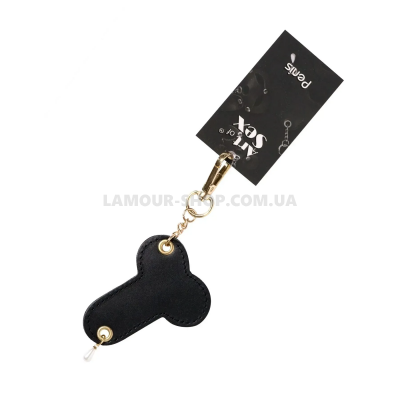 Брелок  на карабіні для ключів Art of Fhallus, Чорний