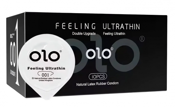 Презерватив з гіалуроновою кислотою OLO - Feeling Ultrathin 1шт