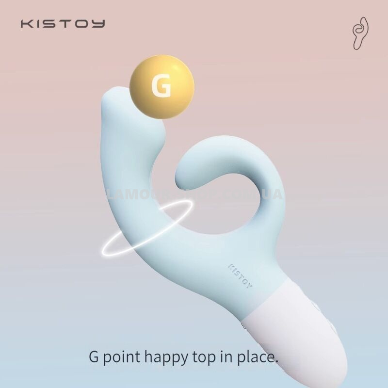 фото Вібратор-кролик для точки G KISTOY Big G, вигнутий відросток