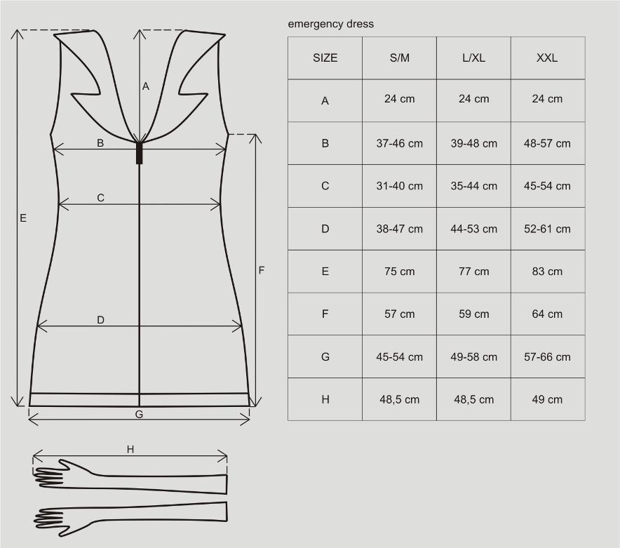 фото Рольовий костюм Obsessive Emergency dress S/M + stethoscope