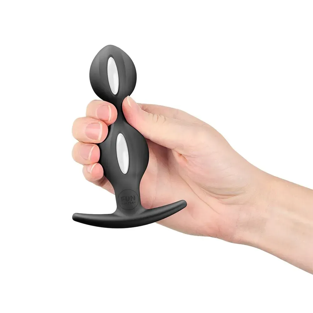 фото Анальні кульки Fun Factory B BALLS DUO Black, ефект вібрації, діаметр 3,2 та 3,6 см