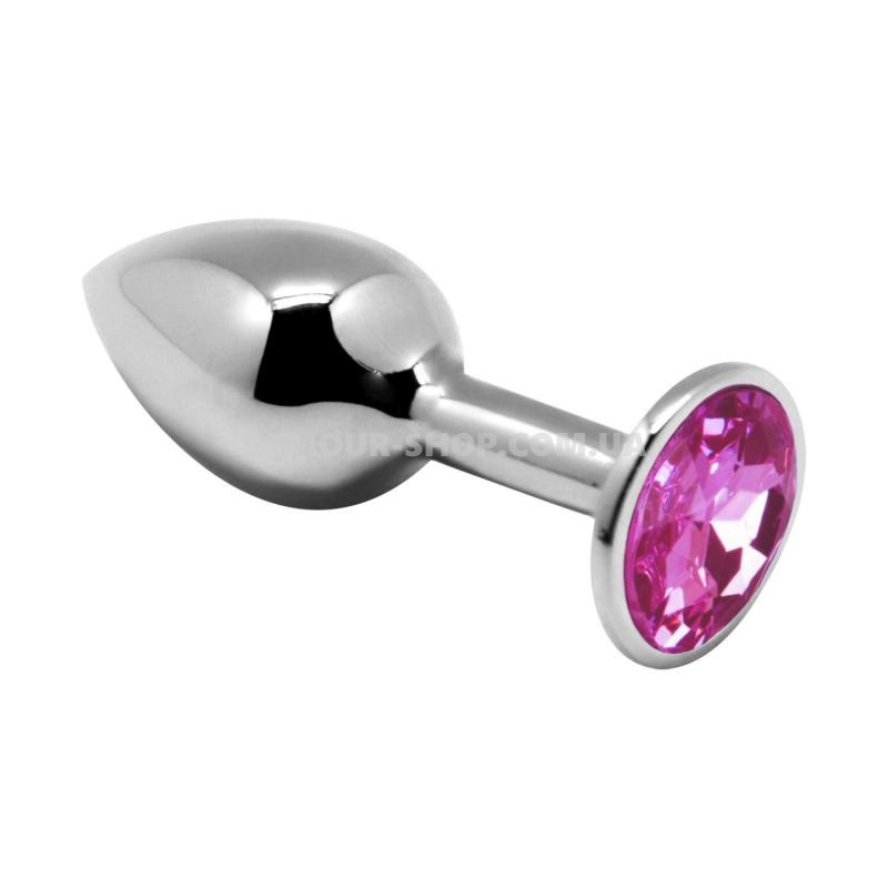 фото Анальна пробка з кристалом Alive Mini Metal Butt Plug Pink L